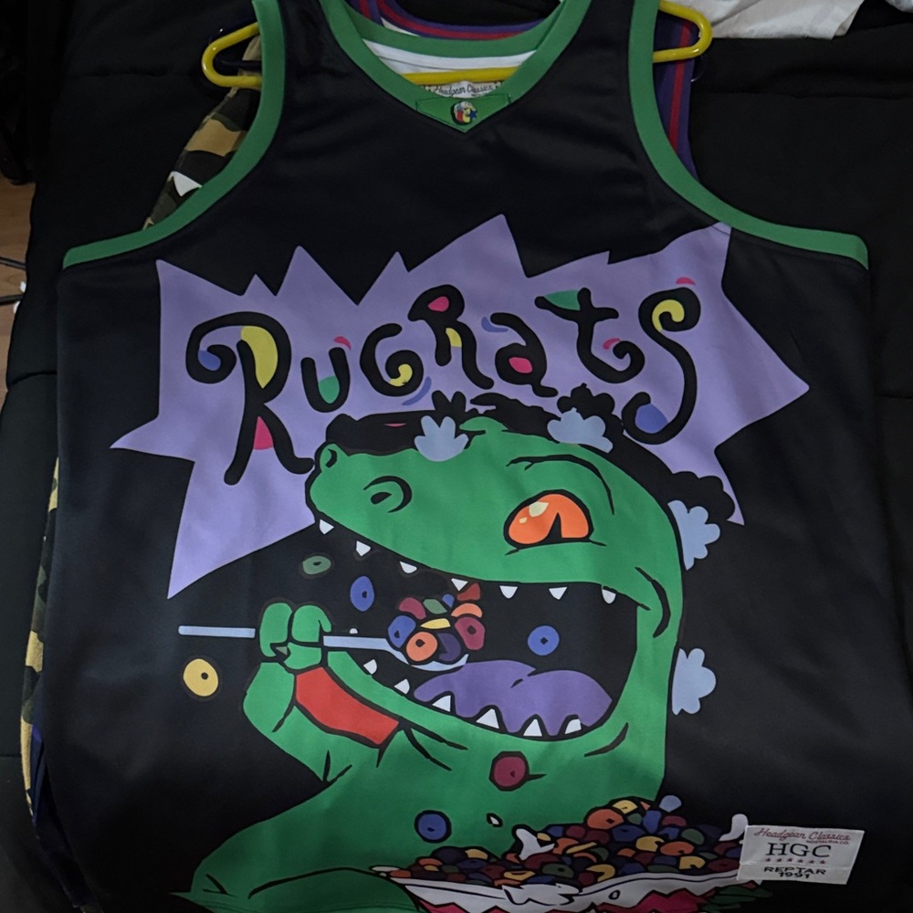 Headgear classics Rugrats 3xl Black and Green Men's Jersey